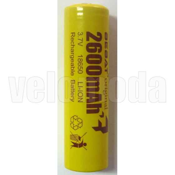 Аккумулятор 18650 BEBAT 2600 mAh LI-ION 3.7V, Convex Head