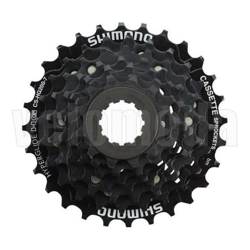 Кассета Shimano 7 зв. CS-HG200-7 12-28, без упак. (Черный)