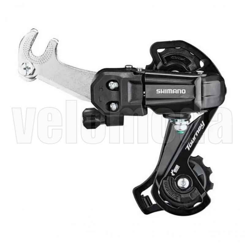 Переключатель задний Shimano TY200 GS, 6/7 ск., 14-28T, крепление на ось