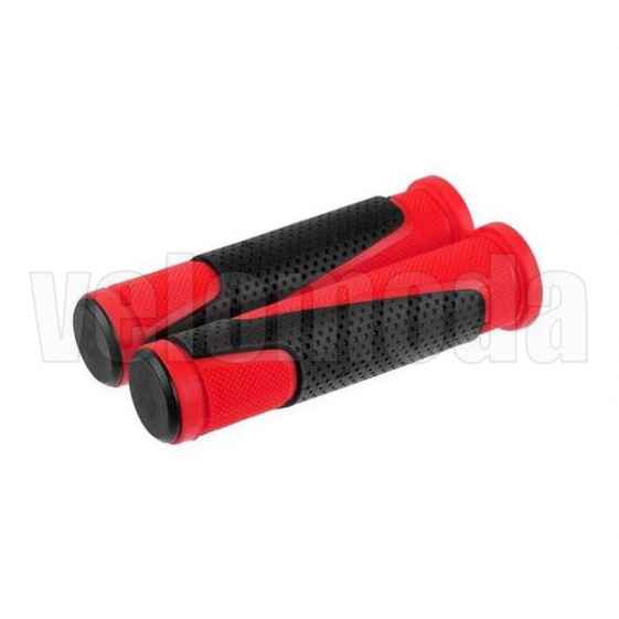 Грипсы Hualong HL-G305 L-125 мм (чёрный/красный)