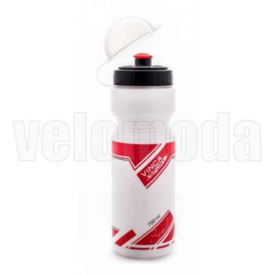 Фляга Vinca Sport Spud 0.75l с крышкой (Белый-красный)