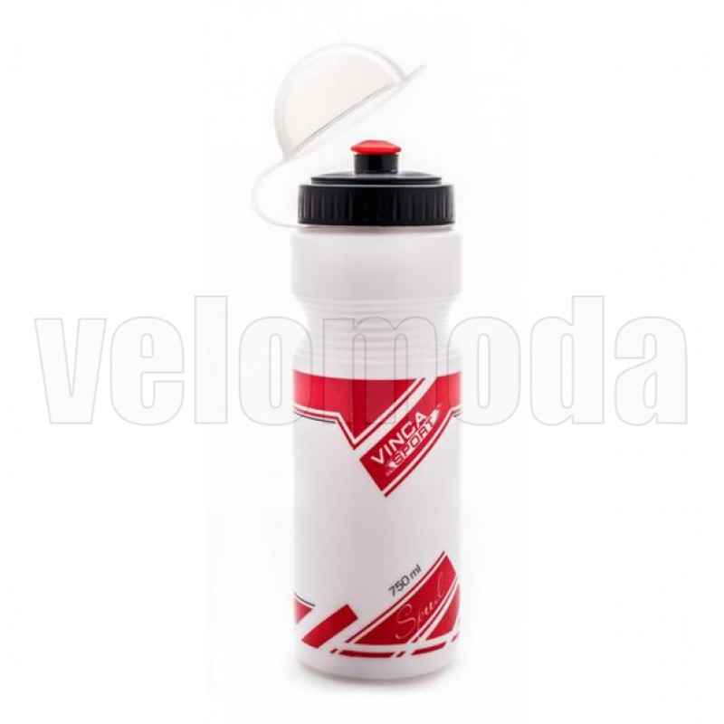 Фляга Vinca Sport Spud 0.75l с крышкой (Белый-красный) Фляга Vinca Sport Spud 0.75l с крышкой (Белый-красный)