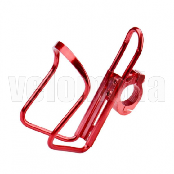 Флягодержатель алюминиевый на руль велосипеда/самоката RayPal T-10B (Красный)