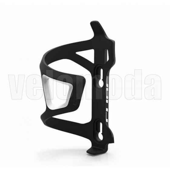 Флягодержатель Cube HPP 12799 пластик+резина, боковая загрузка (Черный-белый)