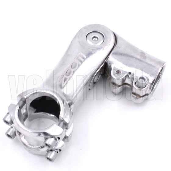 Вынос руля ZOOM TDS-D269-8FOV регулируемый, 110 мм, D 31.8 mm, 0-90 градусов (Серебристый)