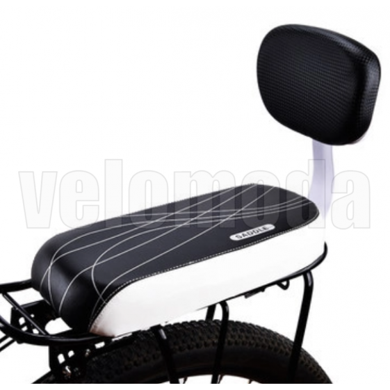 Детское кресло D2568 для велосипеда на багажник (Чёрно-белое)