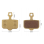 Колодки тормозные L-14 для Kugoo M5, G-Booster, G1 металлические с медью
