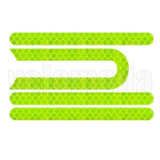 Комплект светоотражающих наклеек на перья Xiaomi Mijia M365, Pro (Желтый)