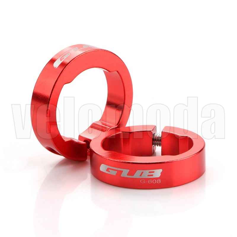 Грипсы Gub G-607 PU-кожа (Чёрно-красные)