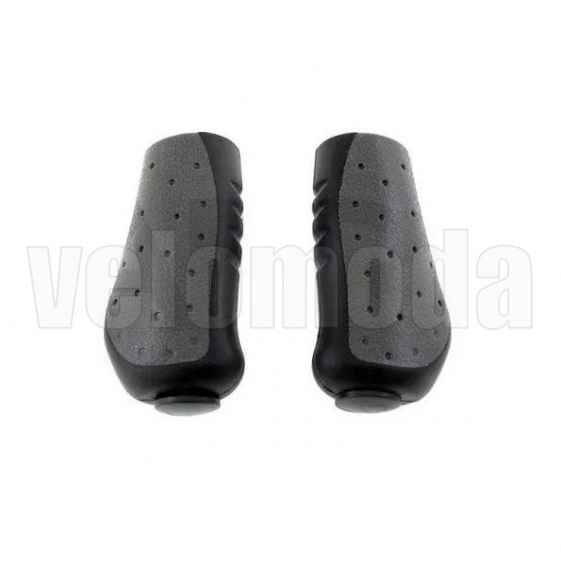 Грипсы анатомические Hualong G302 L-92 мм (Черный-серый)