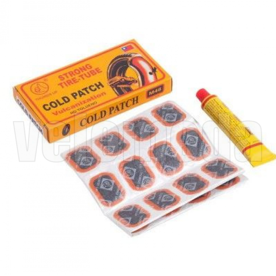 Заплатки для ремонта камер 33*23 48 шт + клей 20 мл