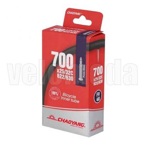Велокамера Chaoyang 700*25/32С, FV 48 мм