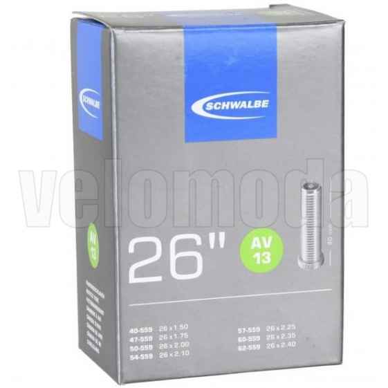 Велокамера 26  40/62-559 Schwalbe AV13 Schrader 40mm