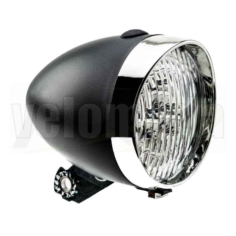 Фара велосипедная передняя 2К 3 диода, 1 функция (черная) Фара велосипедная передняя 2К 3 диода, 1 функция (черная)