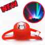 Маячок для велосипеда 2шт Лягушка силиконовый (синий/красный/белый)
