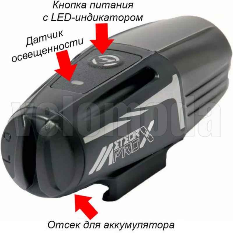 Фонарь передний Moon Meteor-X Auto Pro 600Lm