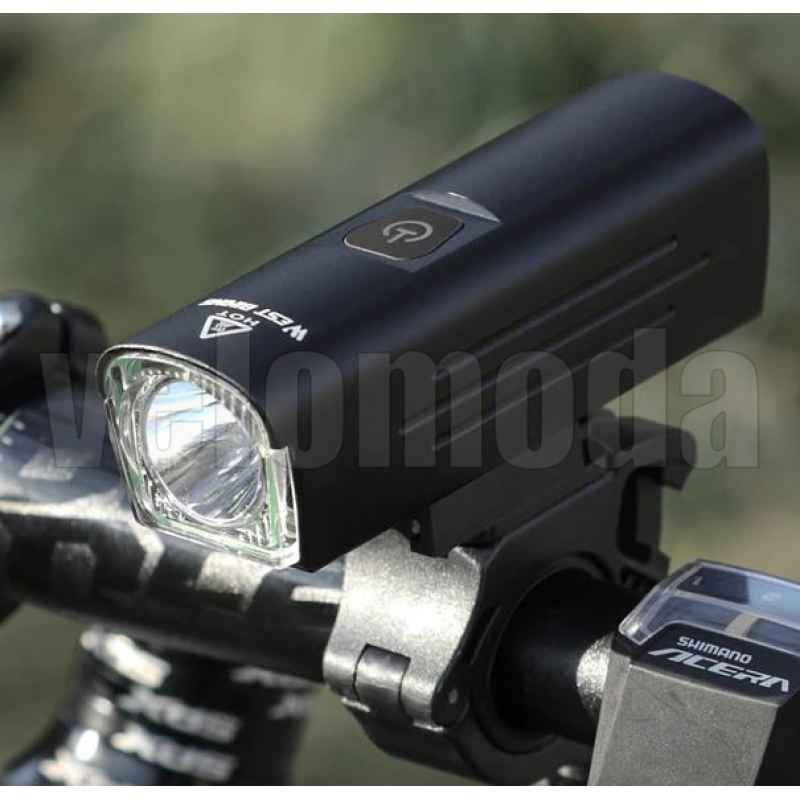 Фонарь велосипедный QB105 1300lm, 4500mAh (чёрный)