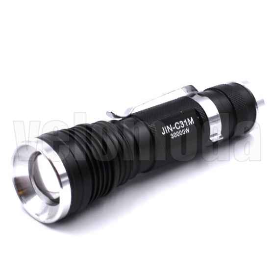 Фонарь JIN-C31M 180 Lm, с фокусировкой + аккум 18650 + зарядное