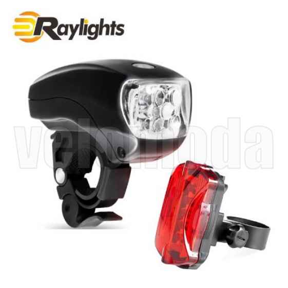 Комплект освещения на велосипед XC761 5+5LED IPX-4