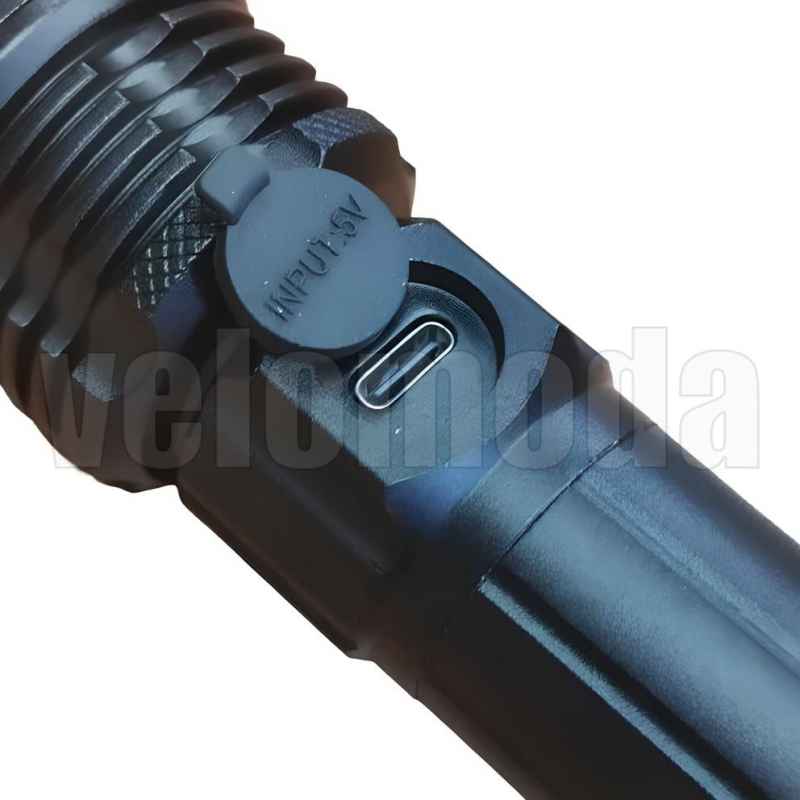 Фонарь ручной Bailong P50 500 lm, Зум, 18650, Type-C