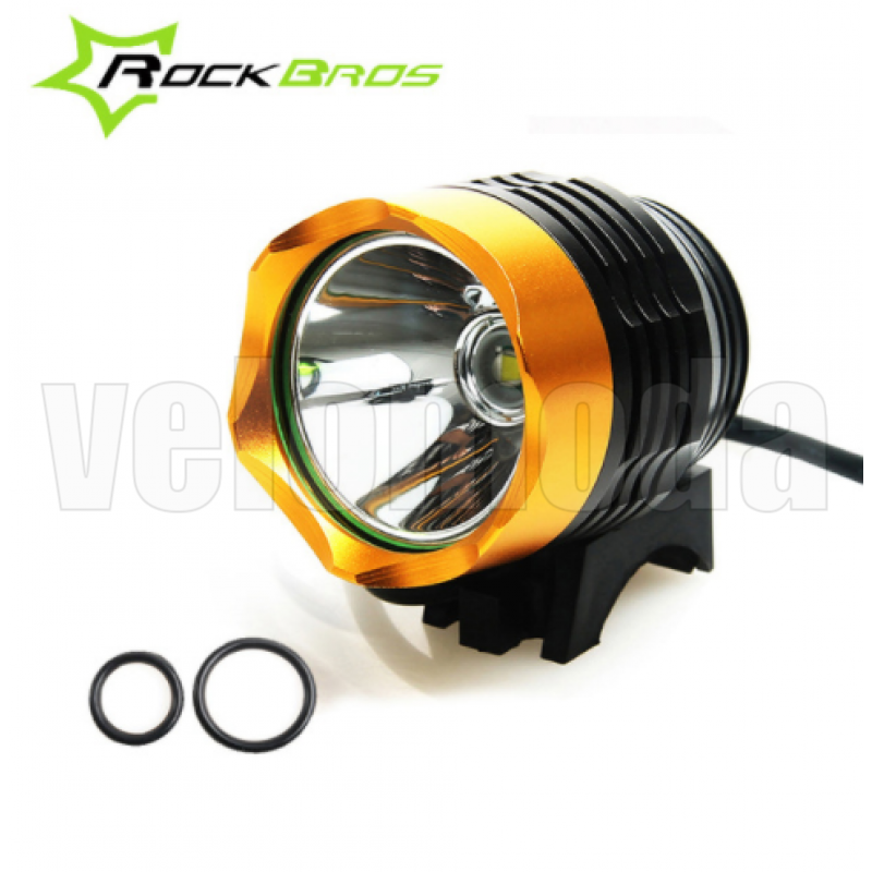 Фонарь велосипедный суперяркий 1200Lm RockBros T6 с аккумулятором