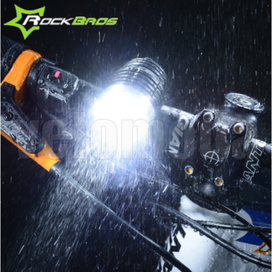 Фонарь велосипедный суперяркий 1200Lm RockBros T6 с аккумулятором