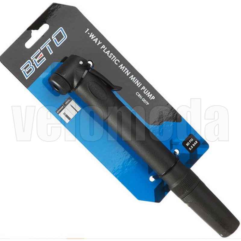 Насос велосипедный Beto CRH-007P пластиковый 5,5 Bar (Черный) Насос велосипедный Beto CRH-007P пластиковый 5,5 Bar (Черный)