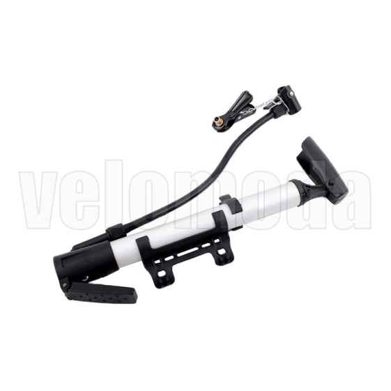 Велосипедный насос со шлангом, алюминиевый