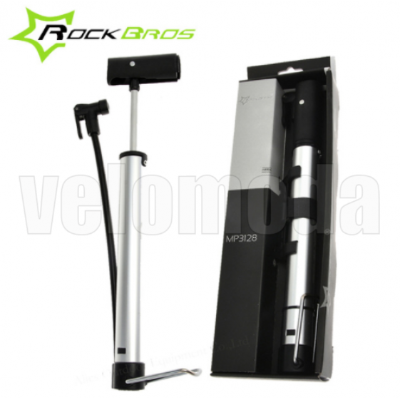 Велосипедный насос со шлангом, алюминиевый RockBros MP3128