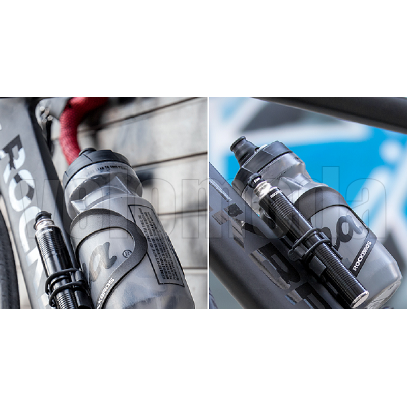 Велосипедный насос со шлангом, алюминиевый RockBros HQ-52BK