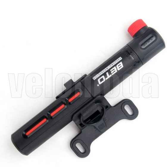 Велосипедный насос Beto CRH-015P, 2 Way, 80 Psi (Красный)