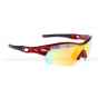 Очки велосипедные RockBros 10006 с диоптриями UV400 Polarized (бордовые)