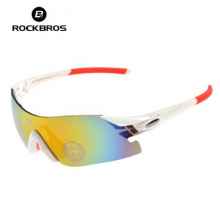 Очки велосипедные RockBros RB-10022 UV-400 (белые с красным) Очки велосипедные RockBros RB-10022 UV-400 (белые с красным)