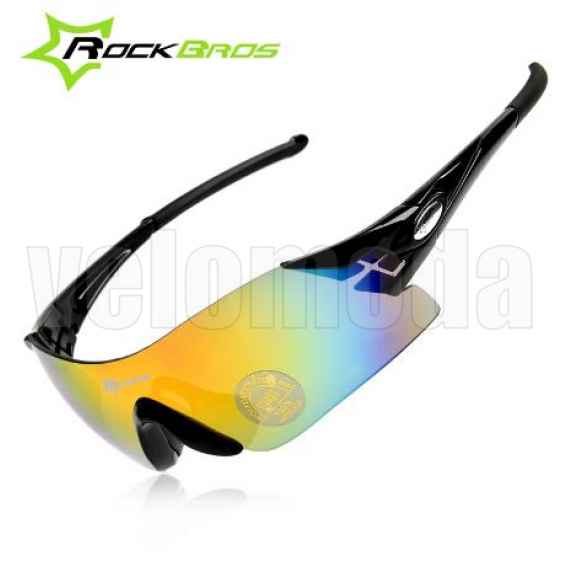 Очки велосипедные RockBros RB-10022 UV-400 (Черные)