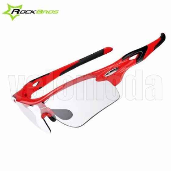Очки велосипедные RockBros RB-SP28 с диоптриями, Polarized, фотохромные (красные)