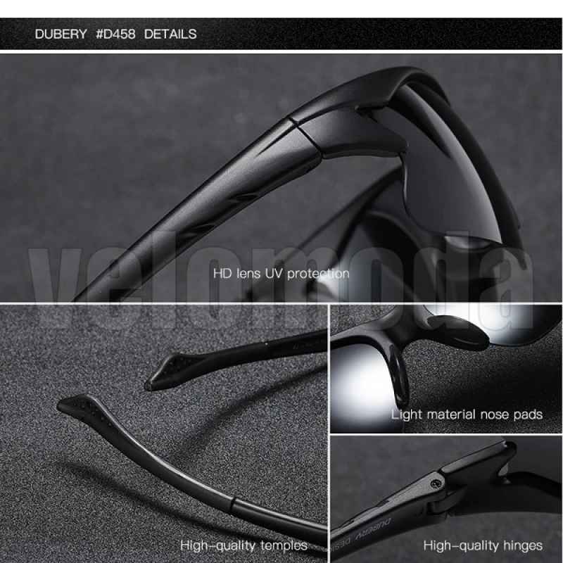 Очки DUBERY D458-05 Polarized, UV400, фотохромные (Чёрные)