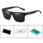 Очки DUBERY D500-01 Polarized, UV400 с карбоновыми дужками (Чёрные)
