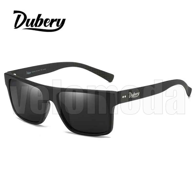 Очки DUBERY D500-01 Polarized, UV400 с карбоновыми дужками (Чёрные)