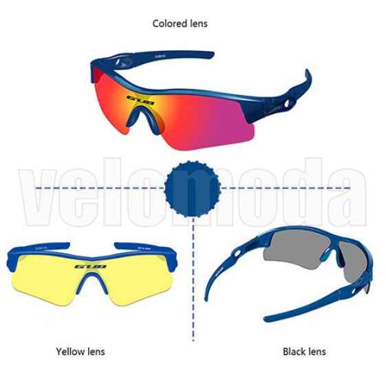 Очки детские спортивные поляризационные GUB 6100 UV400 (Синие)