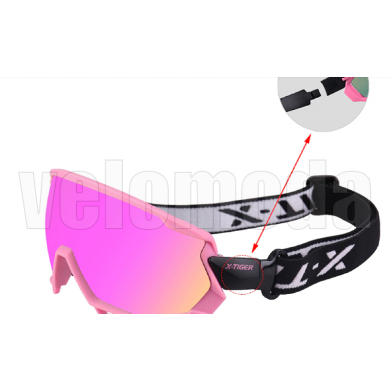 Очки велосипедные X-TIGER JPC10-3 поляризация, UV-400 (Чёрные)