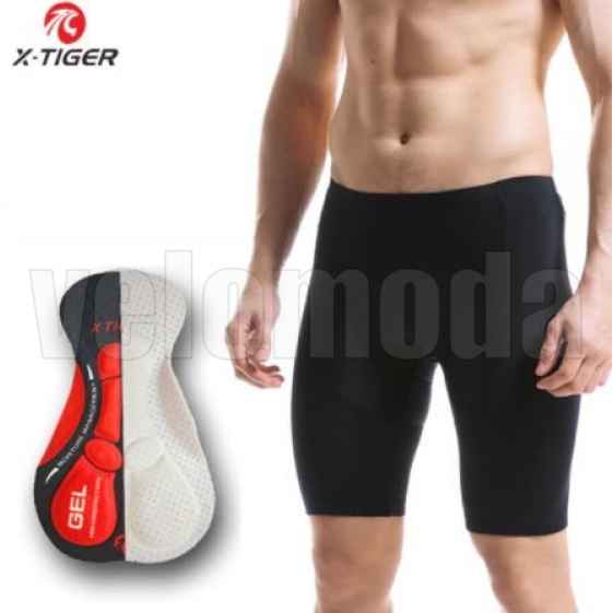 Велошорты X-Tiger DK101 М с гелевым памперсом мужские (Черный)