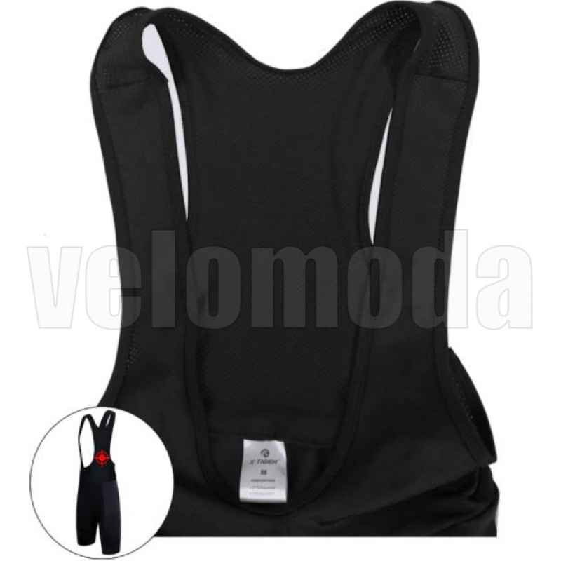 Велошорты X-Tiger DBK101 XXL с лямками и гелевым памперсом мужские (Черный)