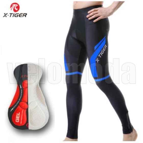 Велоштаны с гелевым памперсом мужские X-Tiger CBK501 размер 4XL (Синий)