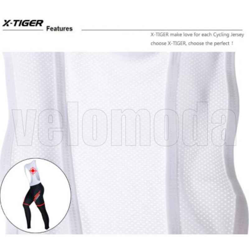Велоштаны с гелевым памперсом мужские X-Tiger CBK501 M (Красный)