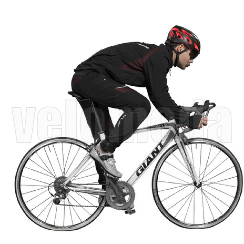 Велосипедные утеплённые спортивные штаны ROCKBROS YPK1007R L (Чёрно-красные)