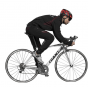 Велосипедные утеплённые спортивные штаны ROCKBROS YPK1007R L (Чёрно-красные)