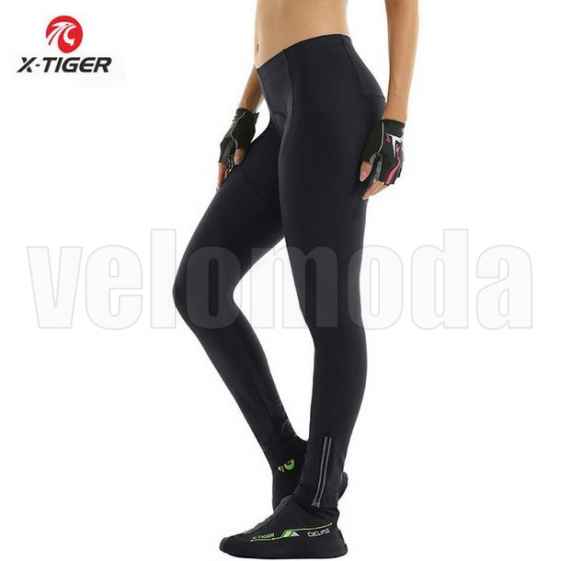 Велоштаны женские X-Tiger CK-001 S, гелевый памперс (Черный)