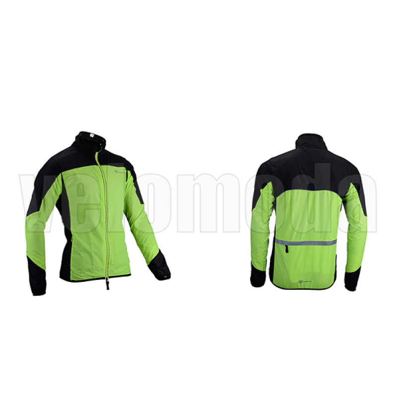 Велосипедная куртка ROCKBROS YPW020 L (Чёрно-зелёная)