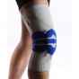 Компрессионный наколенник с поддержкой боли в колене для велоспорта, бега, фитнеса AB058 (серый-синий)