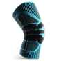 Компрессионный наколенник с поддержкой для велоспорта, бега, фитнеса AB058 (черный-голубой)